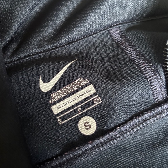 Nike Men's Full Zip Dri-FIT Training Jacket Navy Blue Size: Small - Picture 3 of 4